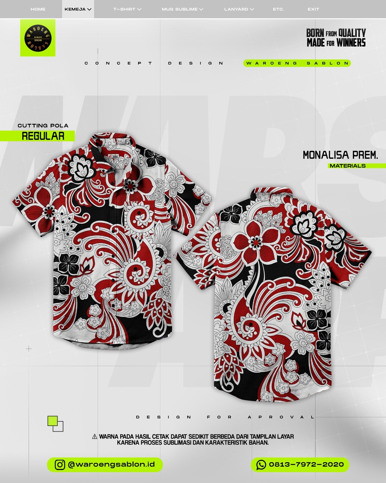Produk custom Waroeng Sablon 11