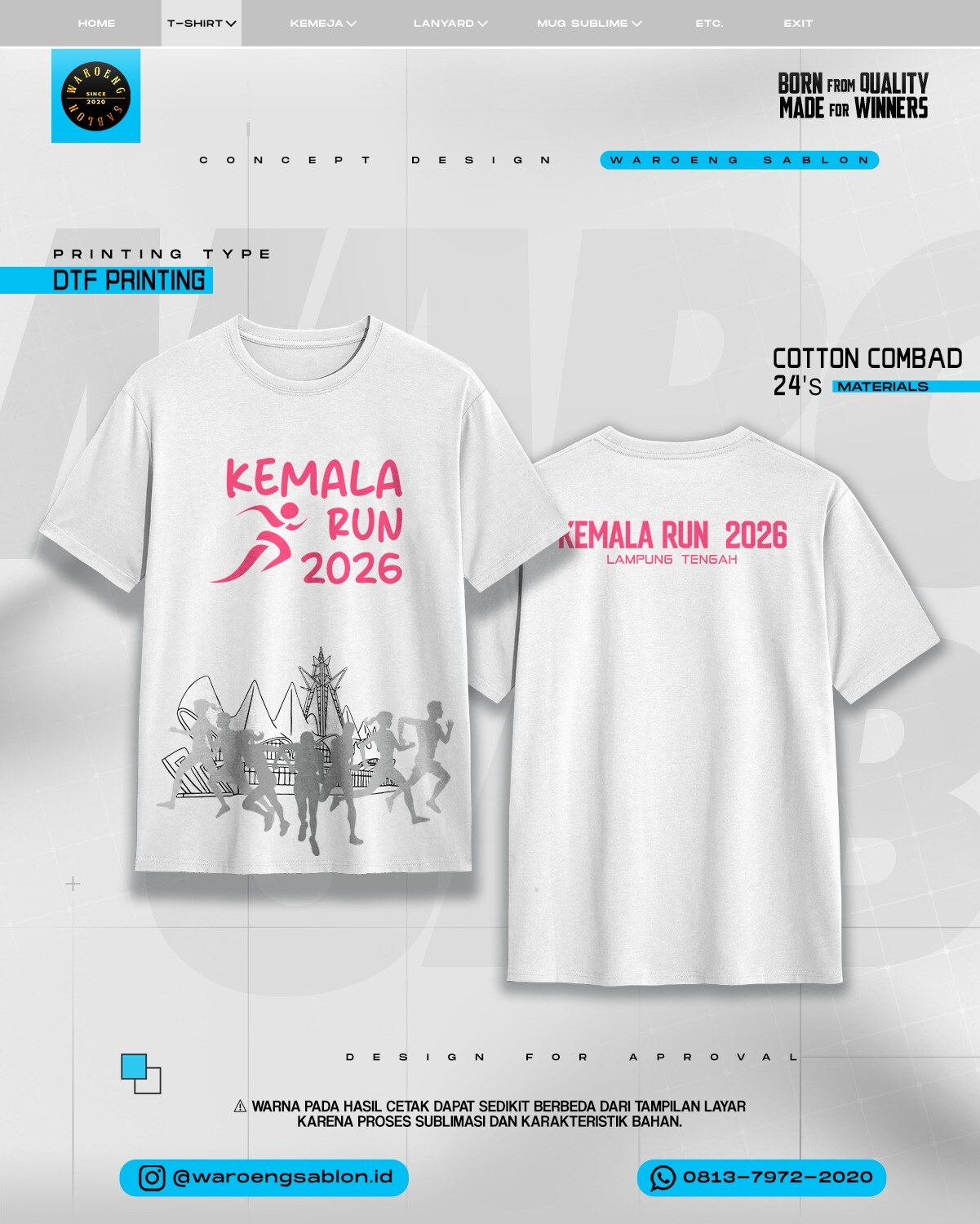 Produk custom Waroeng Sablon 22