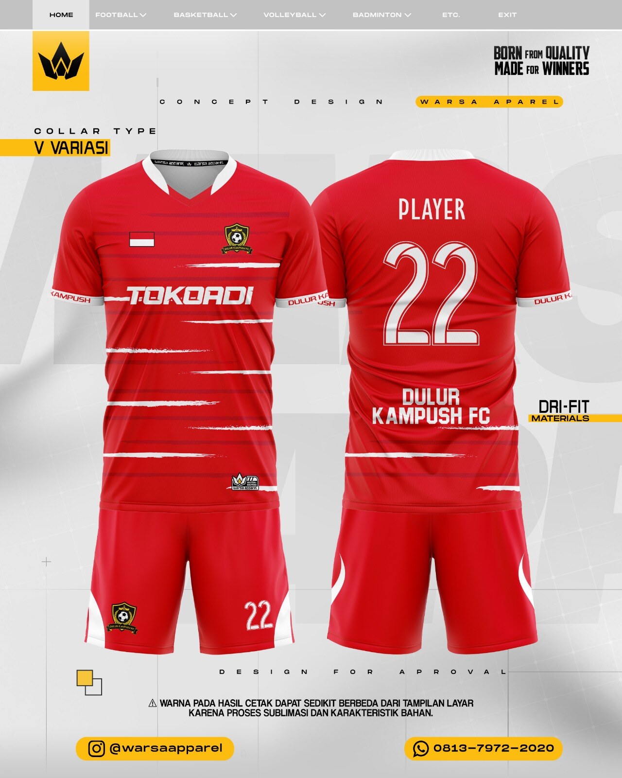 Produk custom Waroeng Sablon 30
